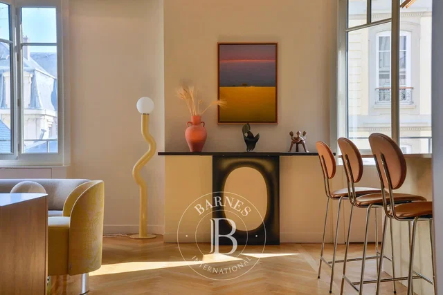 Living room; view, wood floor, natural light, modern style