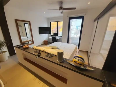 Chambre; lumière naturelle, style moderne