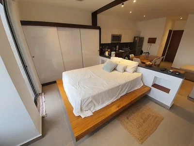 Chambre; lumière naturelle, style moderne, carrelage