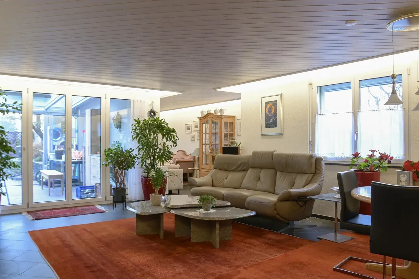 Дневна соба; природно светло, модерни стил