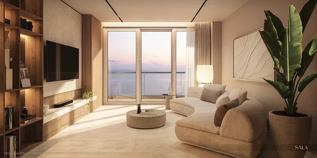 Living room; view, natural light, modern style