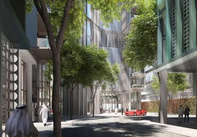 Maison et environs; vue