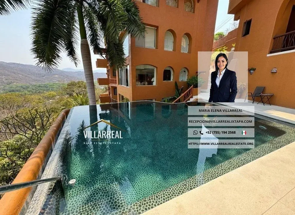 Casa y alrededores; vista