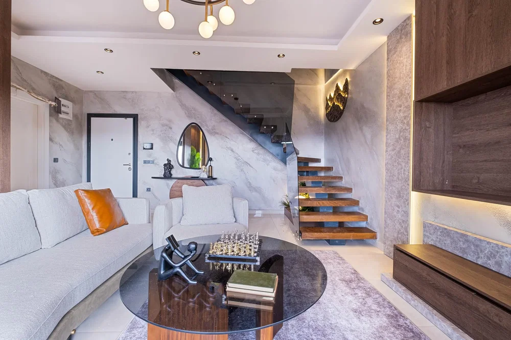 Dnevni boravak; prirodna svjetlost, moderan stil, renoviran