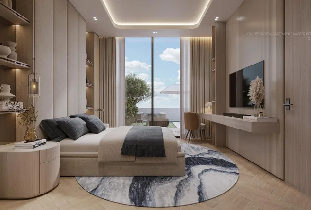 Bedroom; view, modern style, natural light