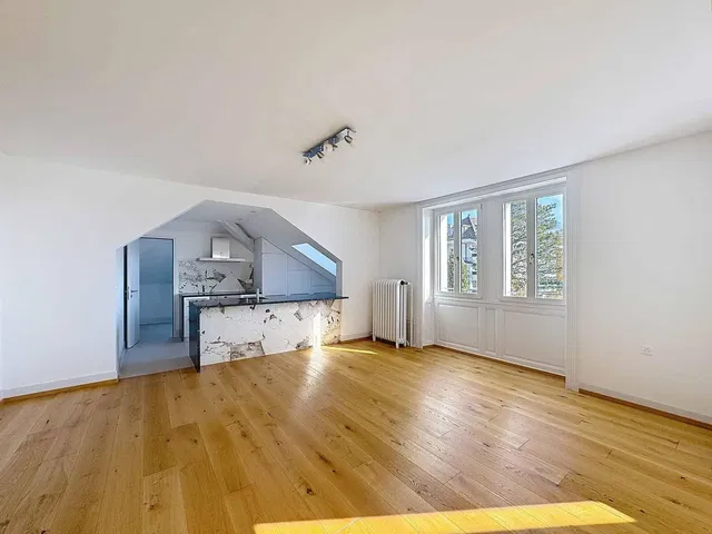 Salon; parquet, lumière naturelle