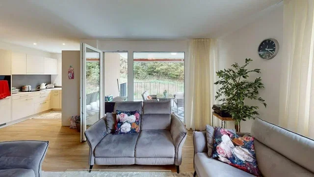 Wohnzimmer; tageslicht, blick