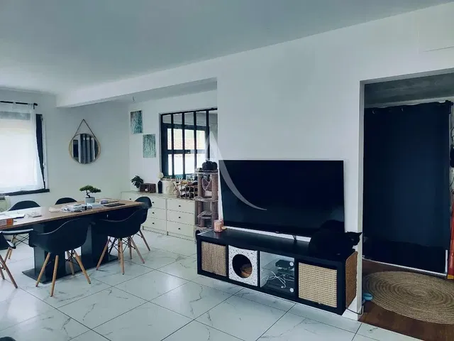 Living room; tile floor, natural light