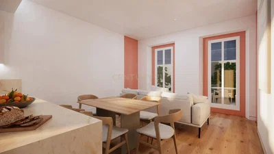 Wohnzimmer; blick, holzboden, tageslicht, moderner stil