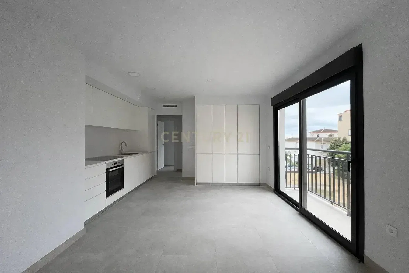 Kitchen; view, tile floor, renovated, natural light