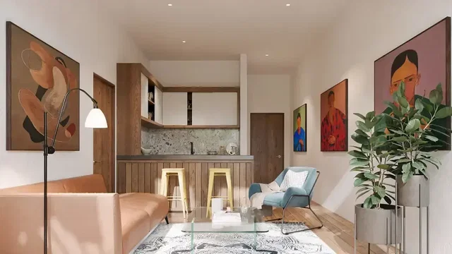 Living room; natural light, modern style