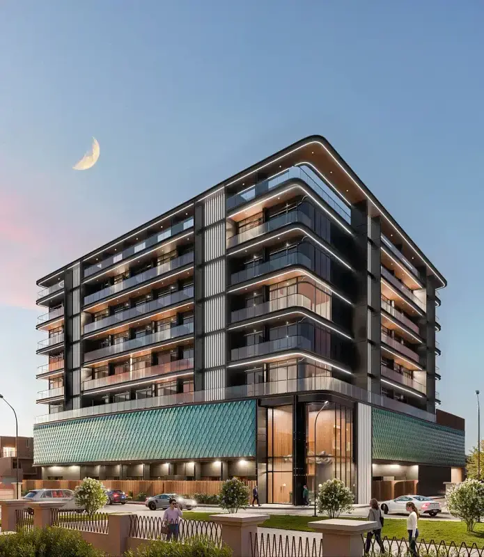 Maison et environs; vue