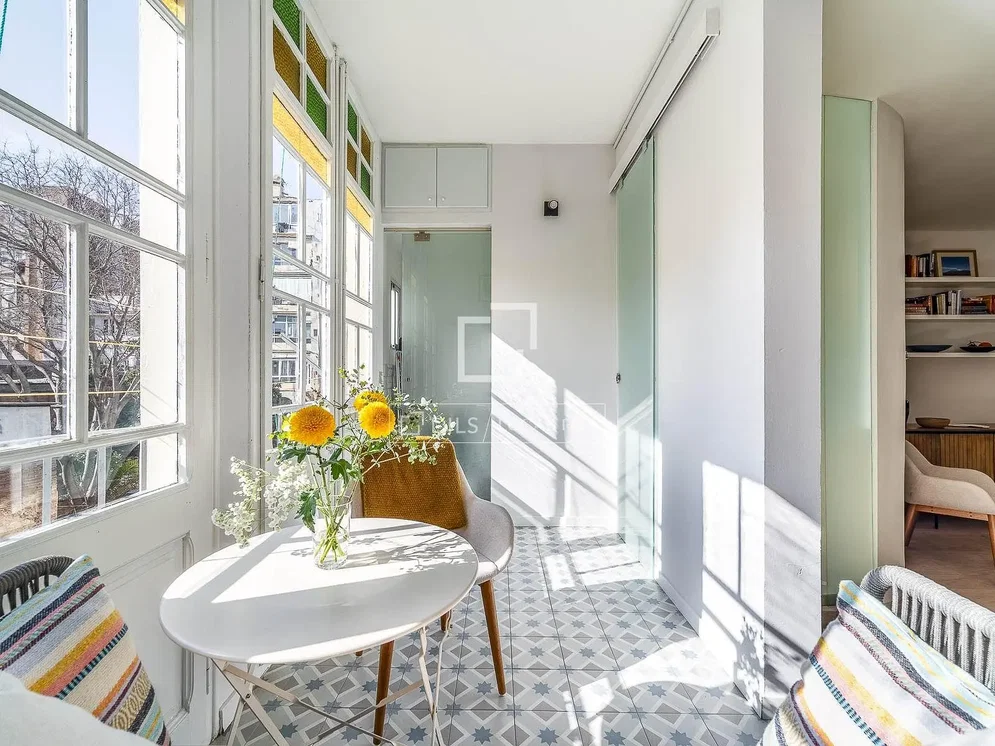 Wohnzimmer; blick, tageslicht, fliesenboden