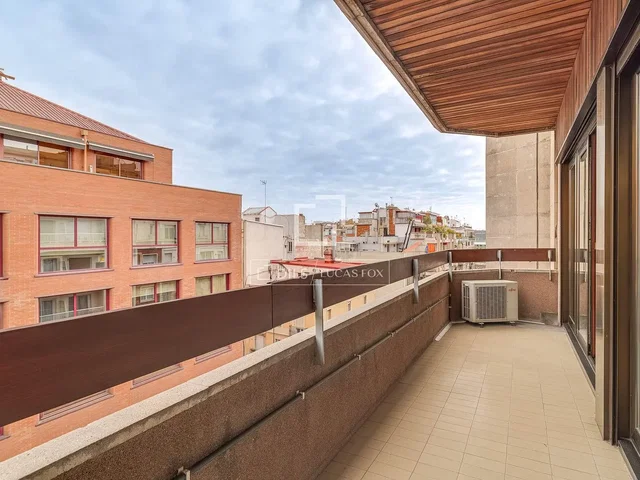 Balcony; view, tile floor