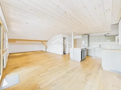 Cuisine; parquet, lumière naturelle, style moderne, rénové