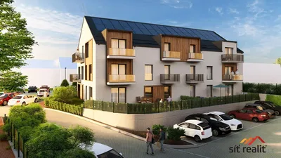 Maison et environs; vue