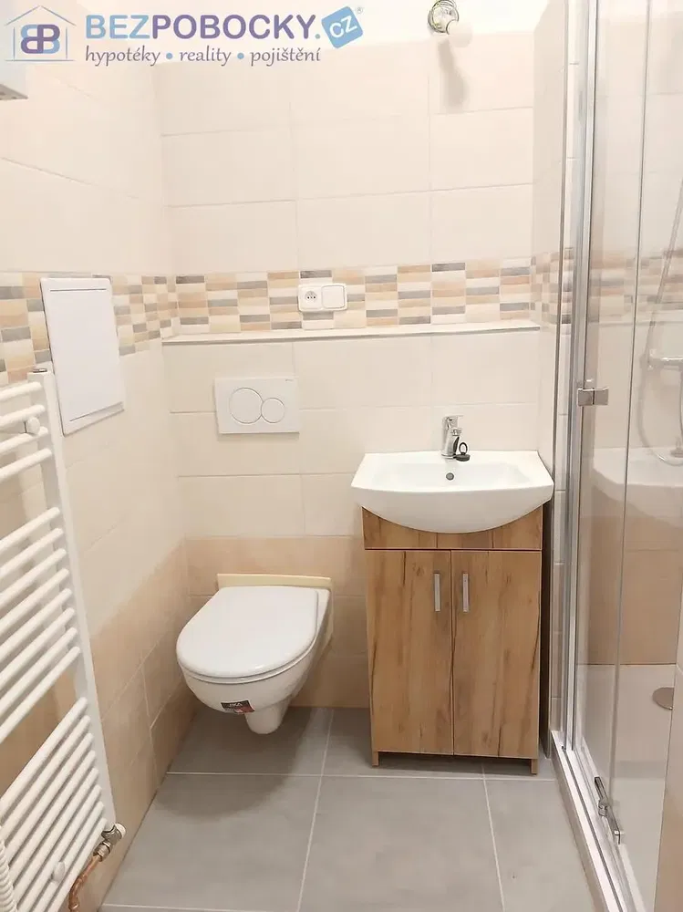 Banyo; fayans zemin, tadilatlı, doğal ışık