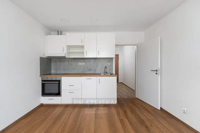 Cuisine; électroménager, parquet, rénové, lumière naturelle, style moderne
