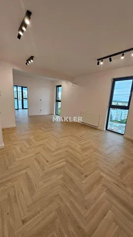 Salon; parquet, lumière naturelle, style moderne