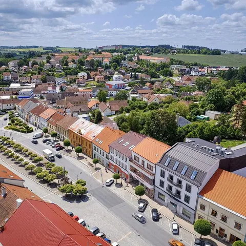 Maison et environs; vue