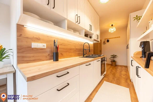 Mutfak; mutfak aletleri, modern stil, tadilatlı, doğal ışık