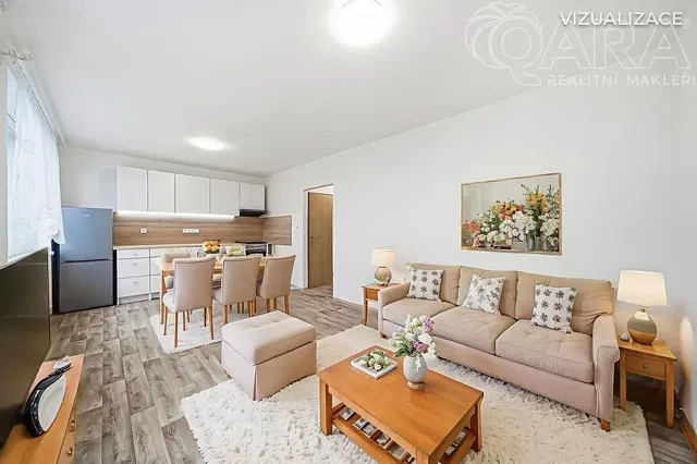 Wohnzimmer; tageslicht, moderner stil, holzboden