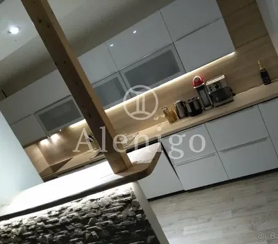 Küche; küchengeräte, renoviert, tageslicht, moderner stil