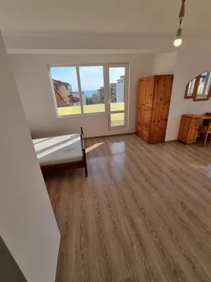 Bedroom; view, wood floor, natural light