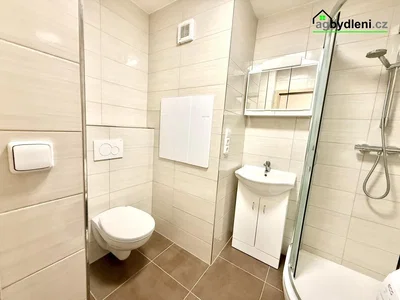 Bagno; pavimento in piastrelle, ristrutturato, luce naturale, stile moderno