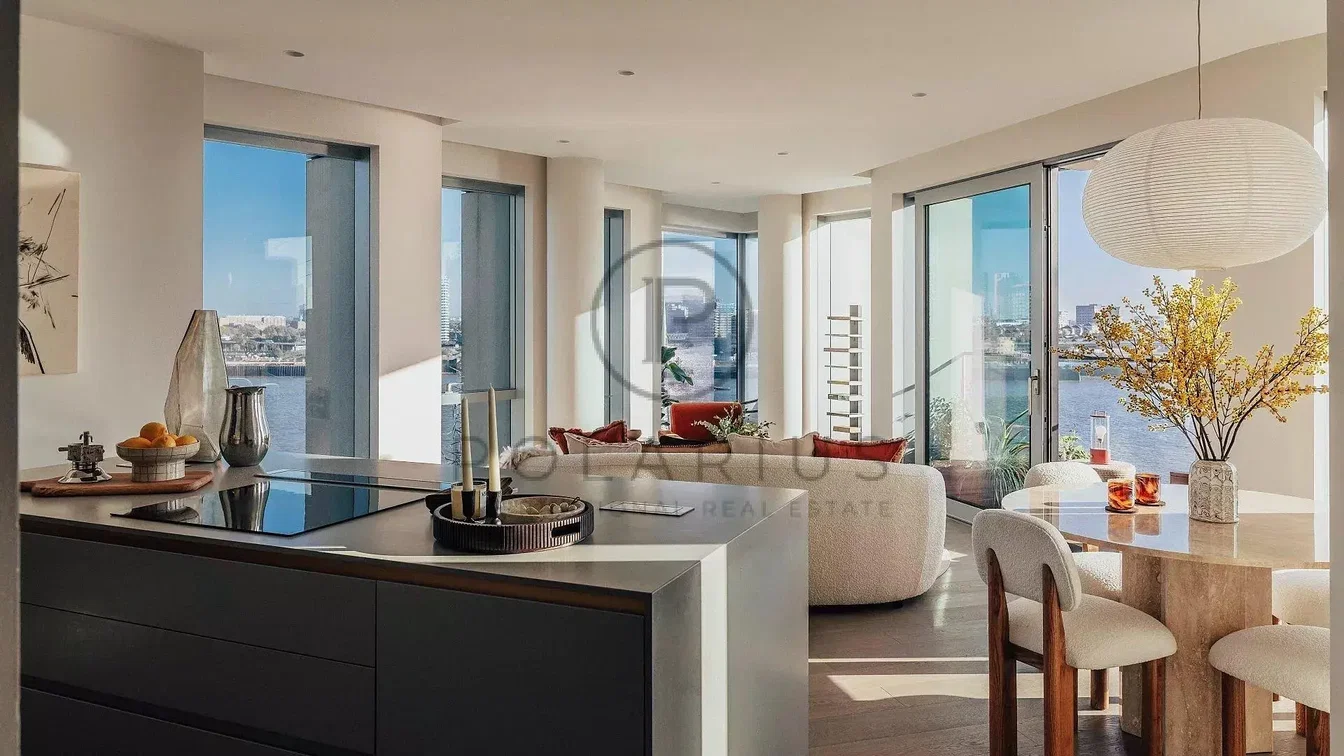 Soggiorno; vista, luce naturale, stile moderno