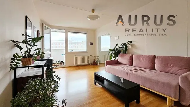 Living room; natural light, wood floor, view