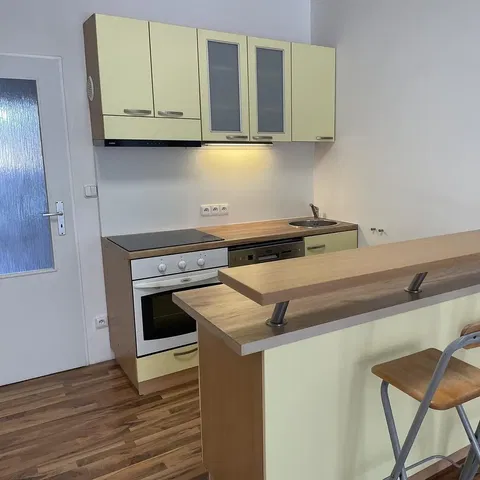 Küche; küchengeräte, fliesenboden, holzboden, renoviert, tageslicht, moderner stil