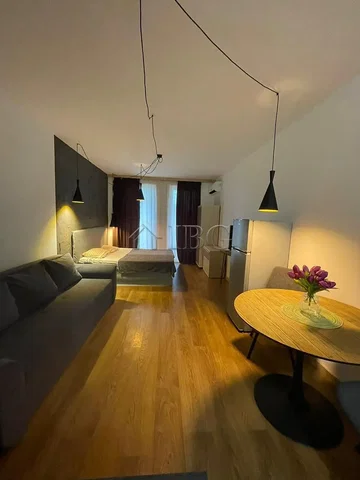 Living room; wood floor, natural light