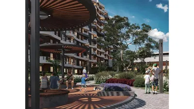 Haus und umgebung; blick, tageslicht