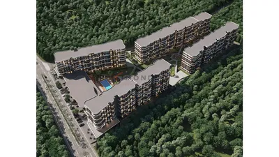 Maison et environs; vue