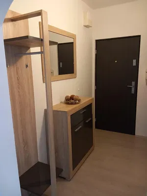 Garderobe; holzboden, tageslicht, moderner stil