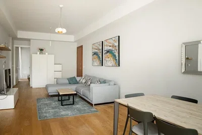 Soggiorno; luce naturale, pavimento in legno, stile moderno