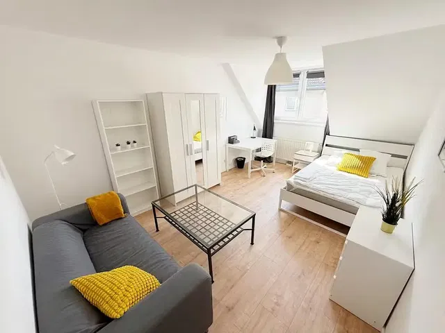 Schlafzimmer; tageslicht, moderner stil