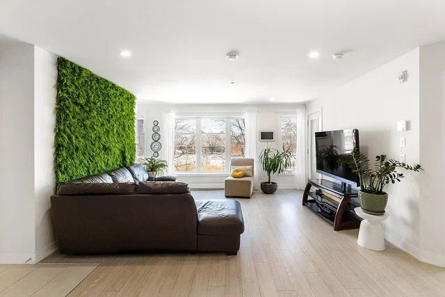 Living room; natural light, modern style, wood floor