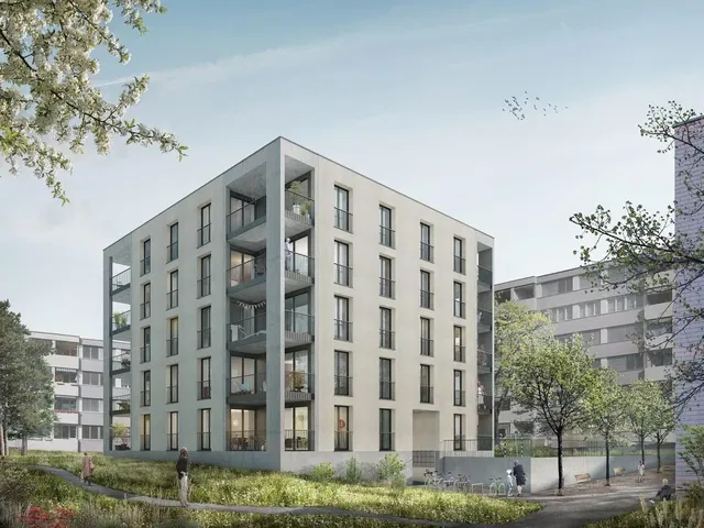 Casa y alrededores; vista