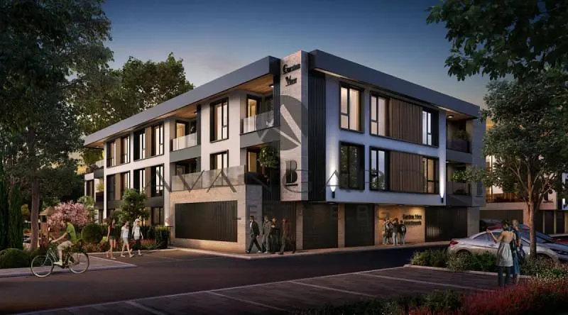 Dům a okolí; výhled