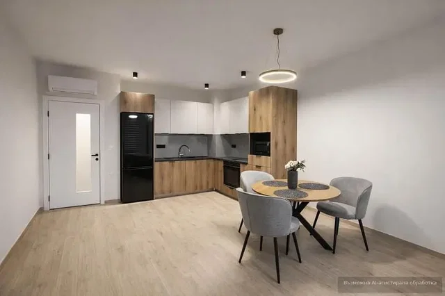 Küche; küchengeräte, tageslicht, moderner stil, holzboden