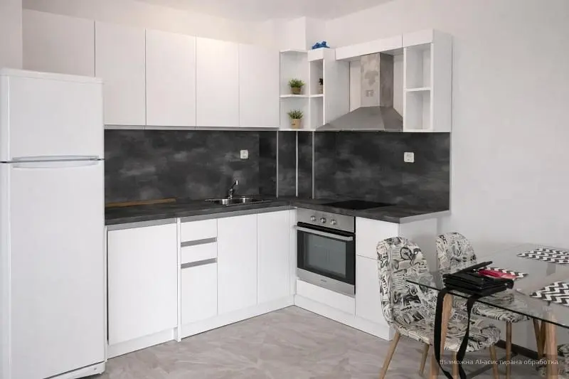 Küche; küchengeräte, moderner stil, tageslicht