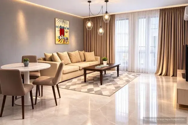 Wohnzimmer; tageslicht, moderner stil, holzboden