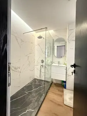 Salle de bain; carrelage, rénové, lumière naturelle, style moderne