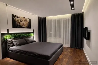 Camera da letto; pavimento in legno, luce naturale, stile moderno