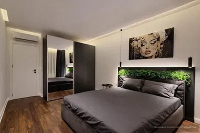 Camera da letto; pavimento in legno, luce naturale