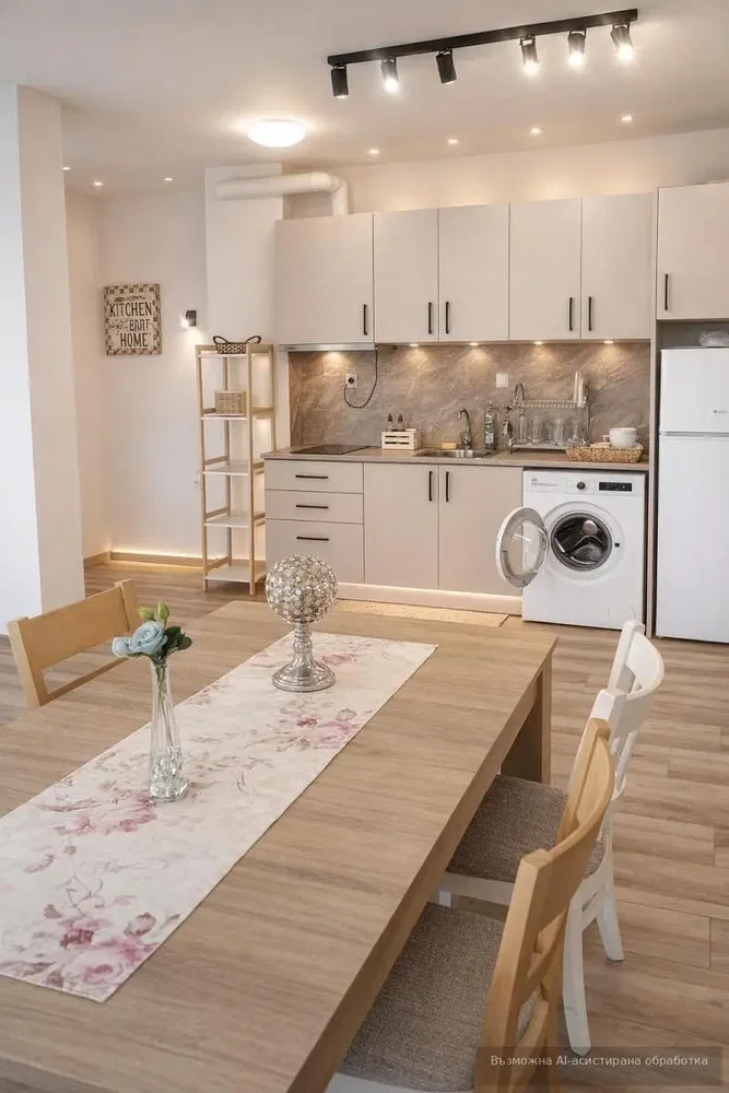 Cucina; elettrodomestici, luce naturale, stile moderno