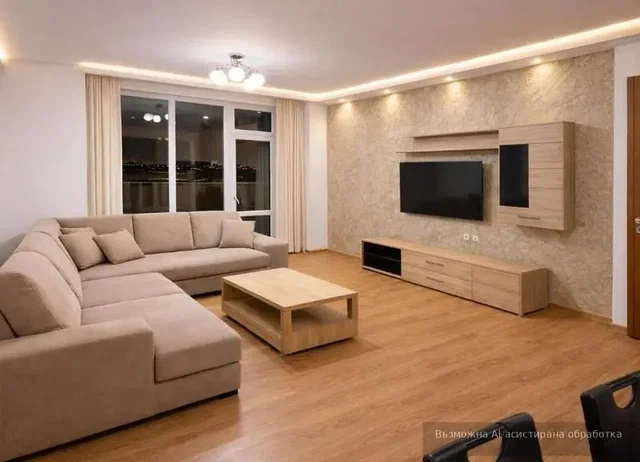 Soggiorno; vista, luce naturale, stile moderno, pavimento in legno