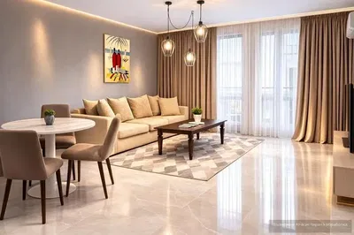 Soggiorno; luce naturale, stile moderno, pavimento in legno